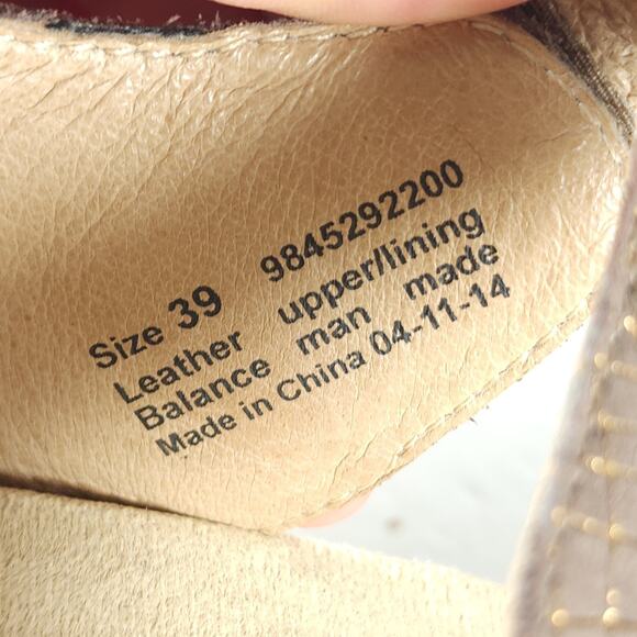 Dansko Women's Sonnet US8-8,5 EU39 Brown Metalic Shimmer Leather Wedge Sandals - Picture 13 of 16